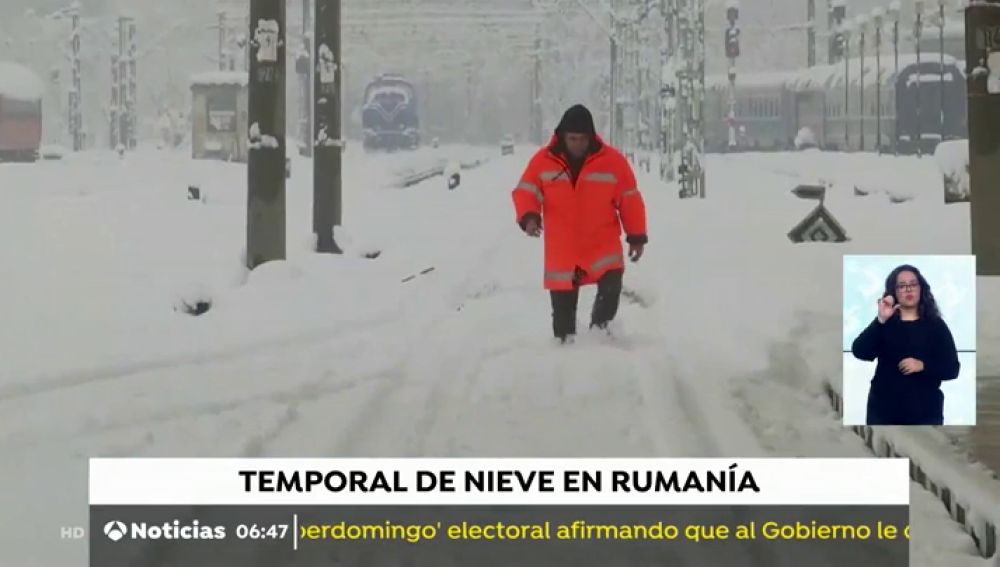 El temporal colapsa el oeste Rumanía