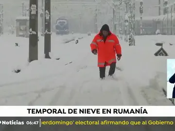 El temporal colapsa el oeste Rumanía El temporal colapsa el oeste Rumanía