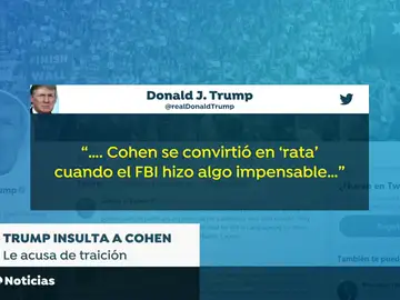 Trump llama "rata" a su exabogado por colaborar con la justicia y denunciar sus pagos a mujeres Trump llama "rata" a su exabogado por colaborar con la justicia y denunciar sus pagos a mujeres