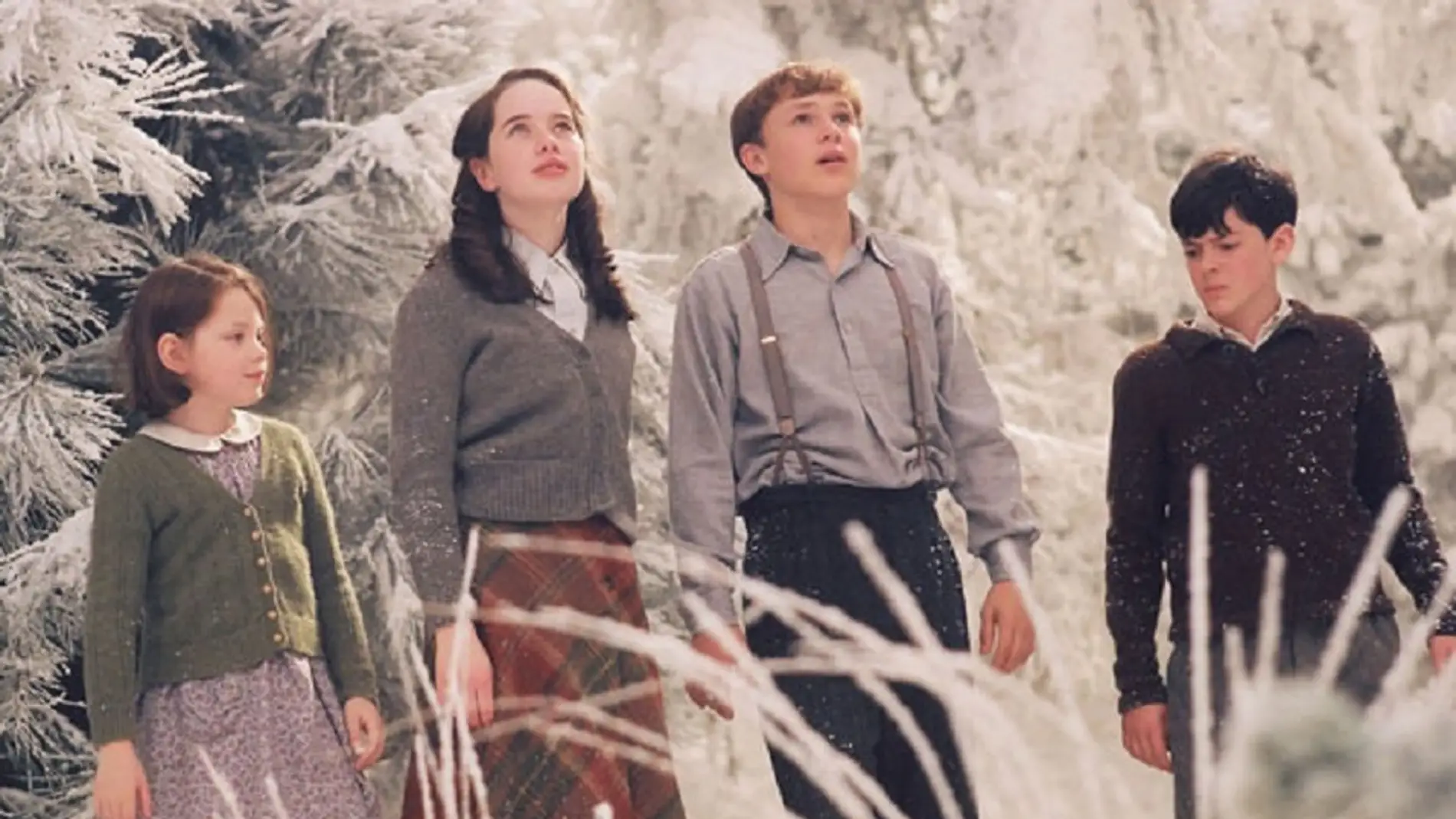 Lucy, Susan, Peter y Edmund en las 'Crónicas de Narnia'