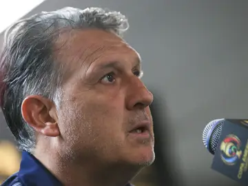 El 'Tata' Martino, en una rueda de prensa El 'Tata' Martino, en una rueda de prensa