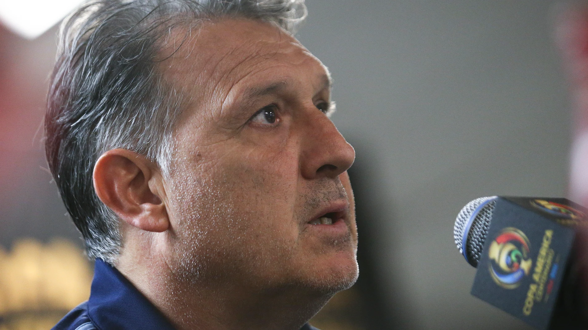 El 'Tata' Martino, en una rueda de prensa El 'Tata' Martino, en una rueda de prensa