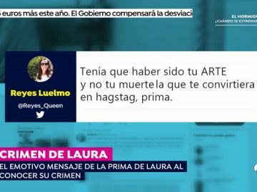 El emotivo mensaje de la prima de Laura Luelmo, la profesora zamorana asesinada en Huelva
