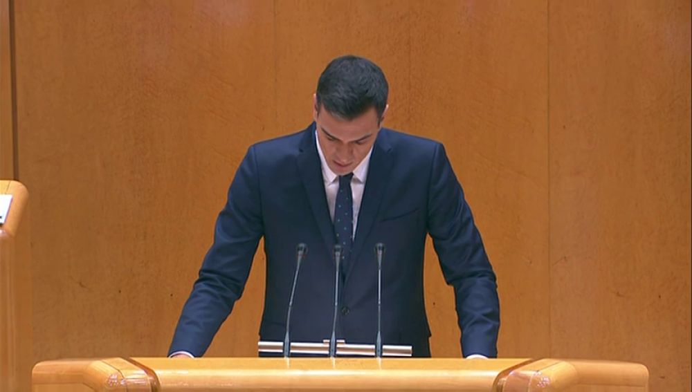 Pedro Sánchez comparece en el Senado tres días antes del 21-D