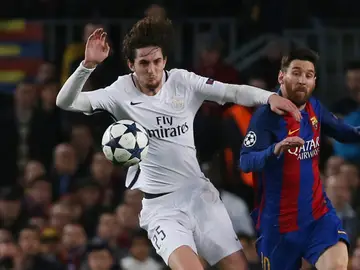 Adrien Rabiot, durante un partido contra el Barcelona Adrien Rabiot, durante un partido contra el Barcelona