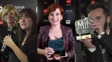 Vídeo: Así vivieron la gala de los Premios MiM todos los nominados de Atresmedia