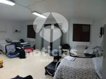 La habitación en la que han sido alojado el refuerzo policial La habitación en la que han sido alojado el refuerzo policial