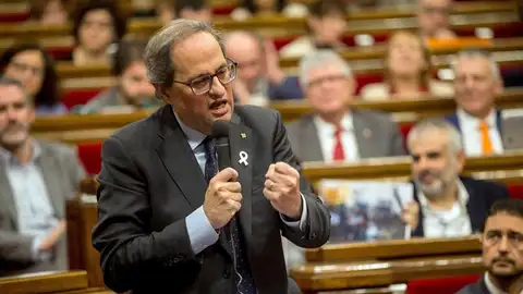 Quim Torra en el Parlament catalán Quim Torra en el Parlament catalán