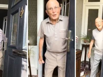 Graba las reacciones de su abuelo Graba las reacciones de su abuelo