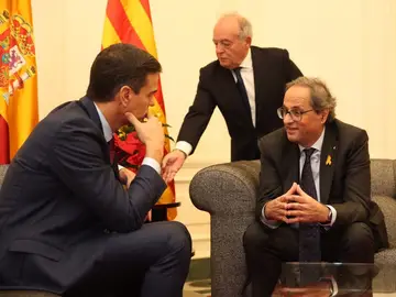 El presidente del Gobierno, Pedro Sánchez, y el presidente de la Generalitat, Quim Torra El presidente del Gobierno, Pedro Sánchez, y el presidente de la Generalitat, Quim Torra