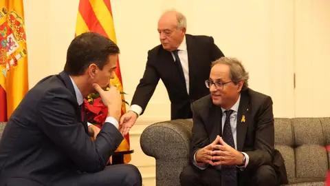 El presidente del Gobierno, Pedro Sánchez, y el presidente de la Generalitat, Quim Torra El presidente del Gobierno, Pedro Sánchez, y el presidente de la Generalitat, Quim Torra