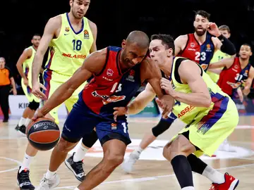 Jason Granger, durante el partido contra el Barcelona Jason Granger, durante el partido contra el Barcelona