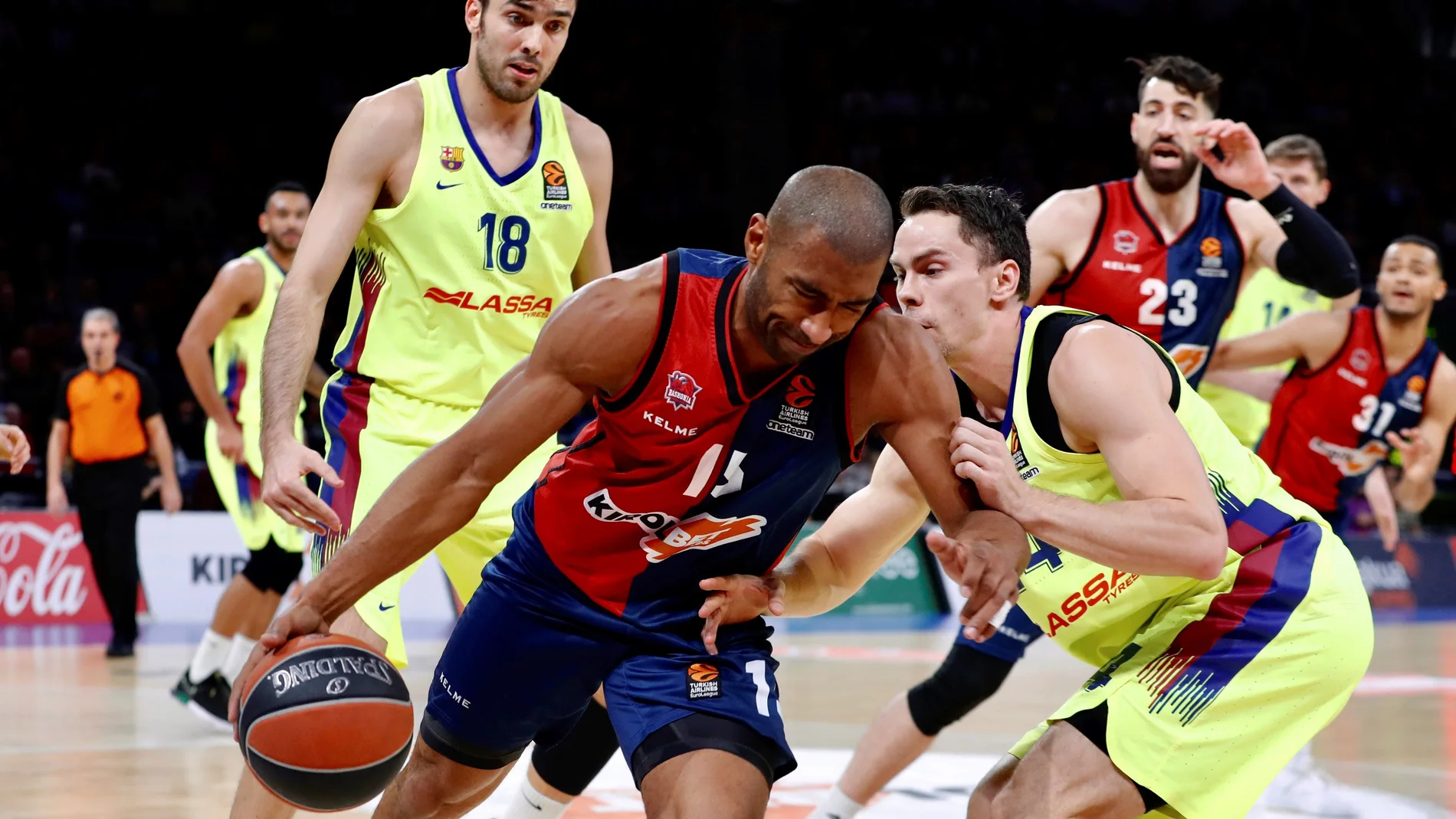 Jason Granger, durante el partido contra el Barcelona Jason Granger, durante el partido contra el Barcelona