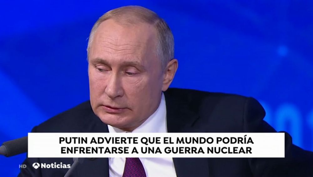 Putin advierte que el mundo podría enfrentarse a una guerra nuclear