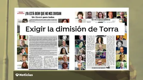 Un manifiesto de intelectuales pide la dimisión de Torra Un manifiesto de intelectuales pide la dimisión de Torra