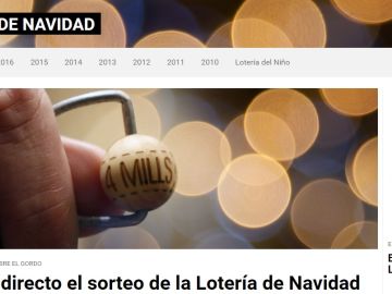 Especial Lotería de Navidad Antena 3 Noticias