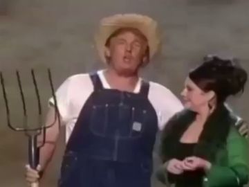 Trump comparte un vídeo disfrazado de granjero para anunciar ley agrícola Trump comparte un vídeo disfrazado de granjero para anunciar ley agrícola