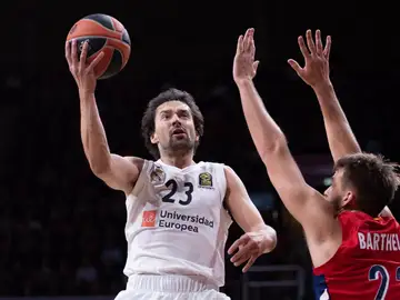 Llull, durante el partido contra el Bayern Llull, durante el partido contra el Bayern
