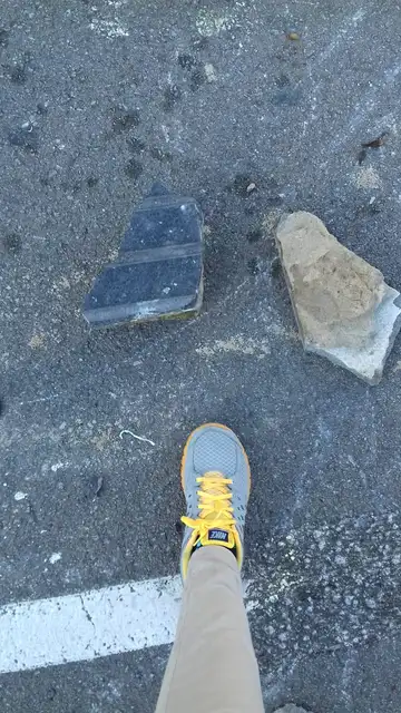 Piedras usadas por los CDR en su concentración en Barcelona Piedras usadas por los CDR en su concentración en Barcelona