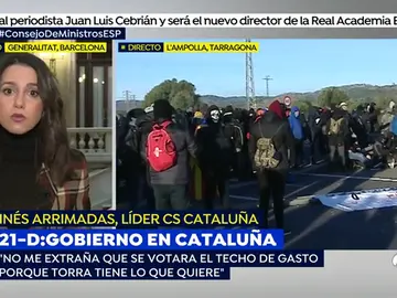Inés Arrimadas: "Cuando Pedro Sánchez habla con Torra cree que está hablando con Cataluña y se equivoca" Inés Arrimadas: "Cuando Pedro Sánchez habla con Torra cree que está hablando con Cataluña y se equivoca"