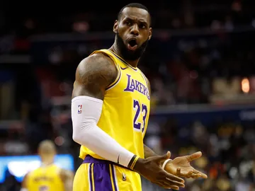 LeBron James, durante un partido LeBron James, durante un partido