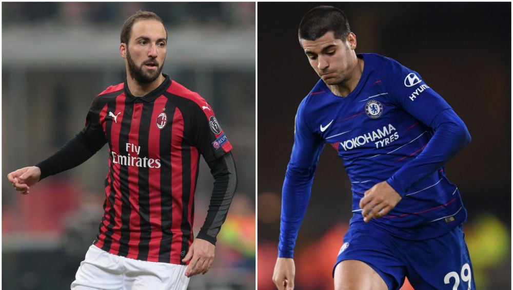 HIguaín y Morata