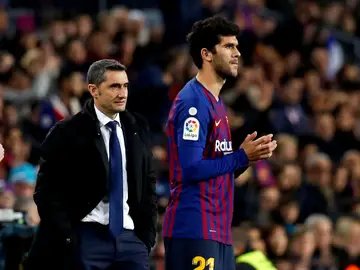 Valverde, con Aleñá Valverde, con Aleñá