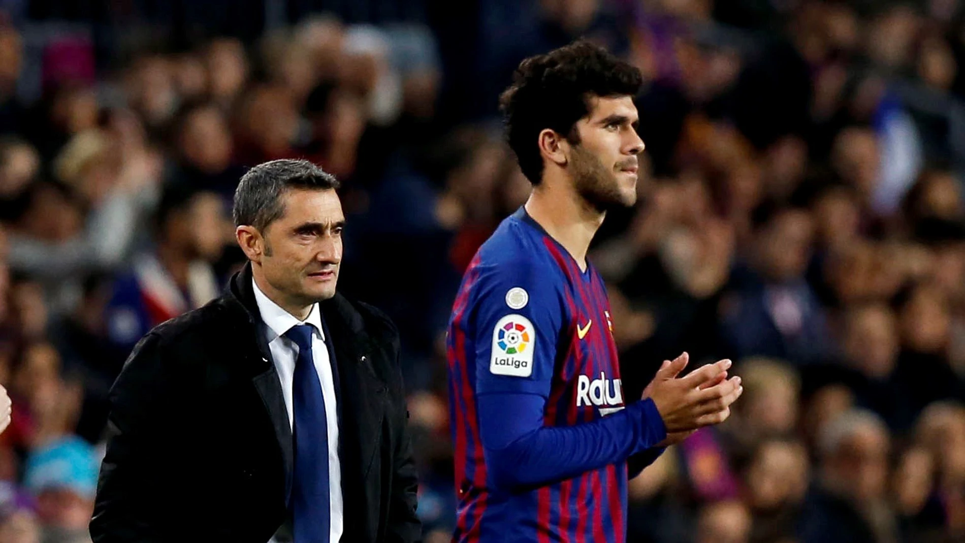 Valverde, con Aleñá Valverde, con Aleñá