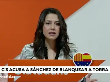 Arrimadas: "Ayer fue el día soñado por Torra con una Cataluña gobernada por CDR" Arrimadas: "Ayer fue el día soñado por Torra con una Cataluña gobernada por CDR"