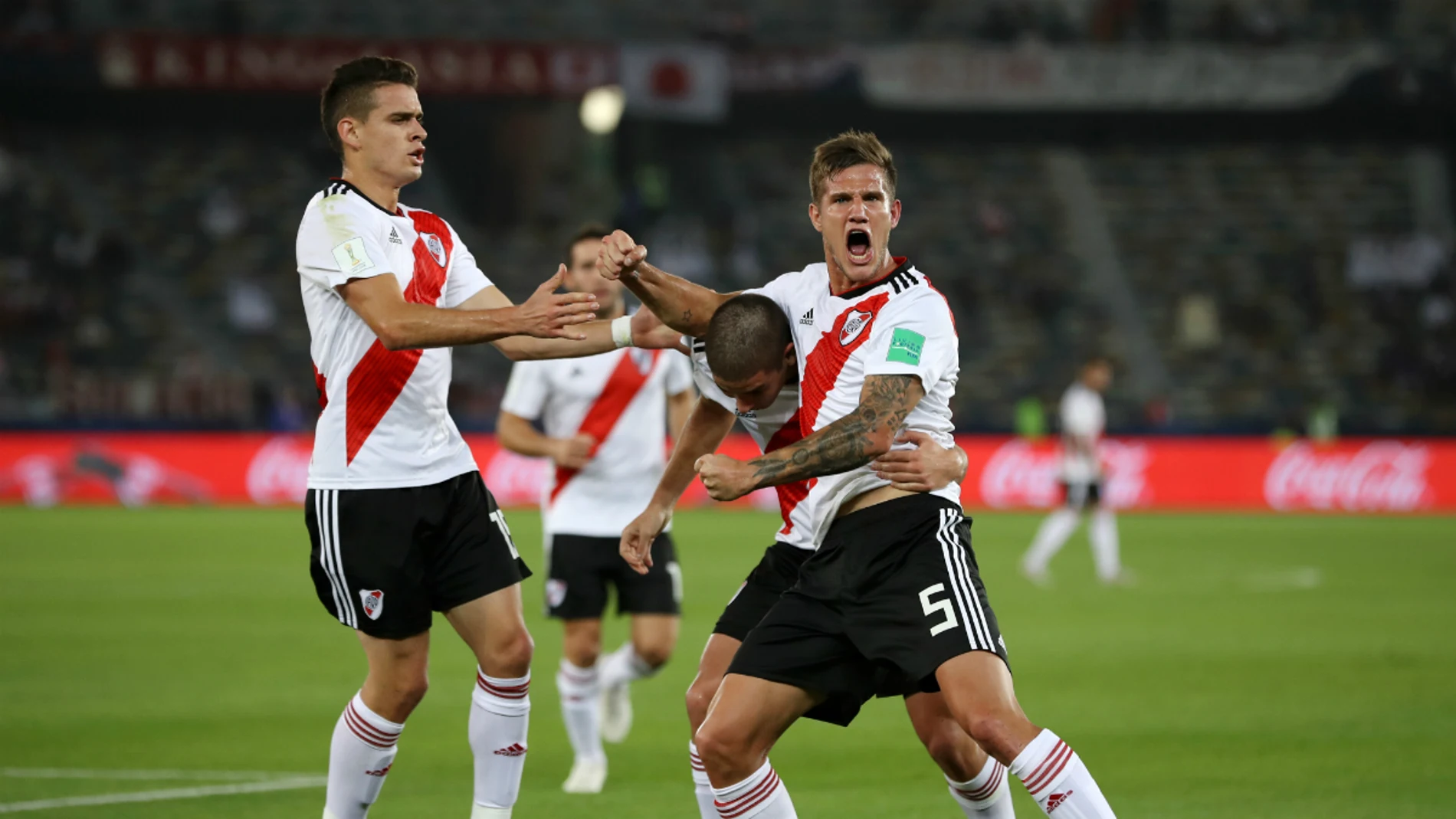 River celebra un gol River celebra un gol