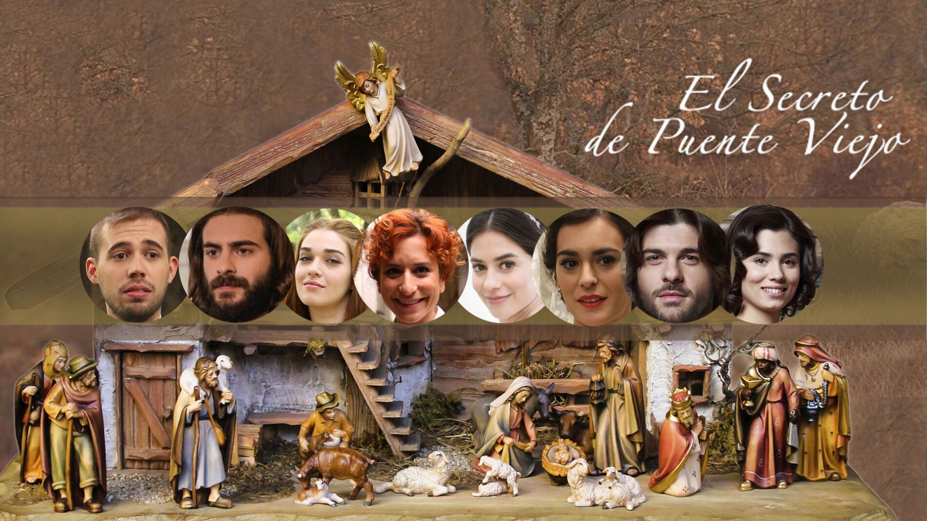 As&iacute; ser&iacute;an los personajes de Puente Viejo si protagonizaran el Bel&eacute;n de Navidad