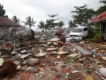 Imagen de la devastación que ha dejado el tsunami en Indonesia