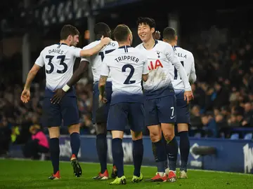 El Tottenham celebra un gol El Tottenham celebra un gol