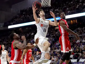 Santiago Yust, en el partido contra el UCAM Murcia Santiago Yust, en el partido contra el UCAM Murcia