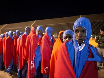 Migrantes rescatados por Salvamento Marítimo llegados a Motril Migrantes rescatados por Salvamento Marítimo llegados a Motril