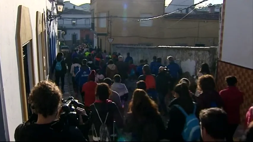 Una marcha marcha recorre el tramo de Nerva a El Campillo en honor a Laura Luelmo Una marcha marcha recorre el tramo de Nerva a El Campillo en honor a Laura Luelmo