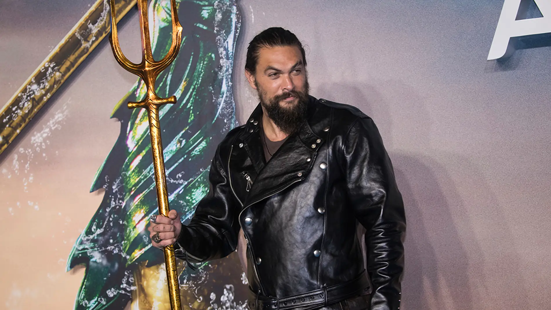 Jason Momoa en la premiere de 'Aquaman'