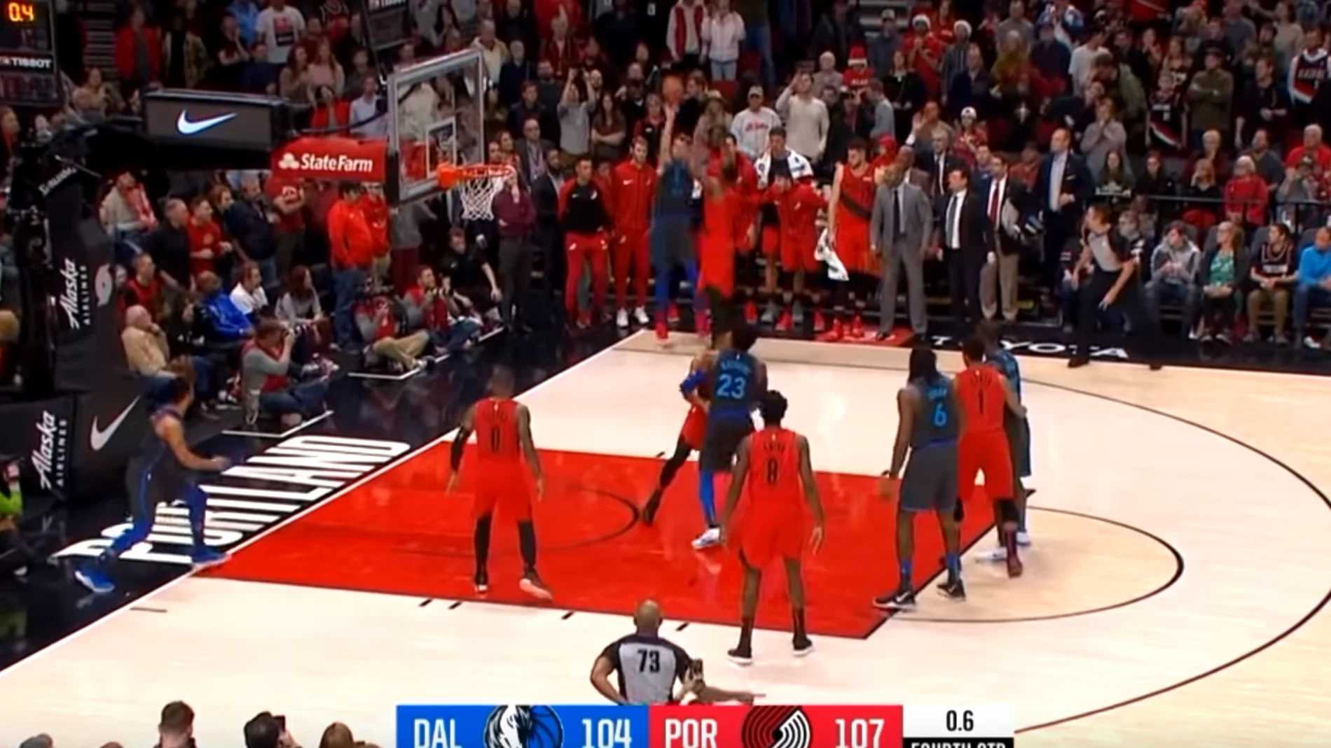 El triple milagroso de Doncic para forzar la prórroga contra los Blazers El triple milagroso de Doncic para forzar la prórroga contra los Blazers