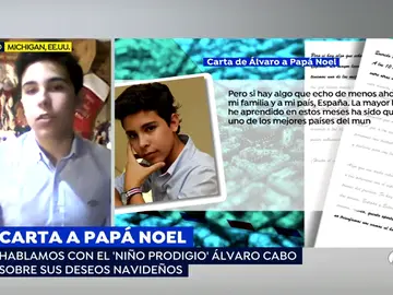 La carta a Papa Noel de Álvaro Cabo, el 'niño prodigio': "La política sigue dividiendo a las personas" La carta a Papa Noel de Álvaro Cabo, el 'niño prodigio': "La política sigue dividiendo a las personas"
