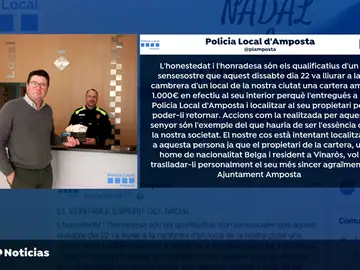 Un sintecho devuelve en Tarragona una cartera con mil euros que encontró Un sintecho devuelve en Tarragona una cartera con mil euros que encontró