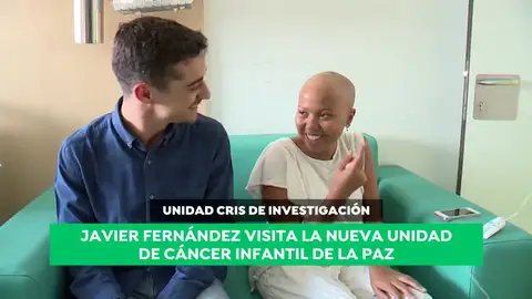 Javier Fernández visita la nueva unidad de cáncer infantil de La Paz: "Hay que dar las gracias a muchas personas por hacer esto posible" Javier Fernández visita la nueva unidad de cáncer infantil de La Paz: "Hay que dar las gracias a muchas personas por hacer esto posible"