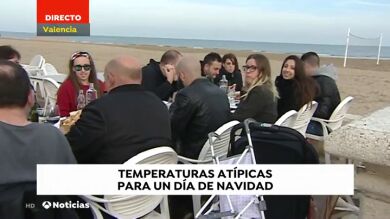 Las temperaturas suaves convierten el día de Navidad en una jornada atípica
