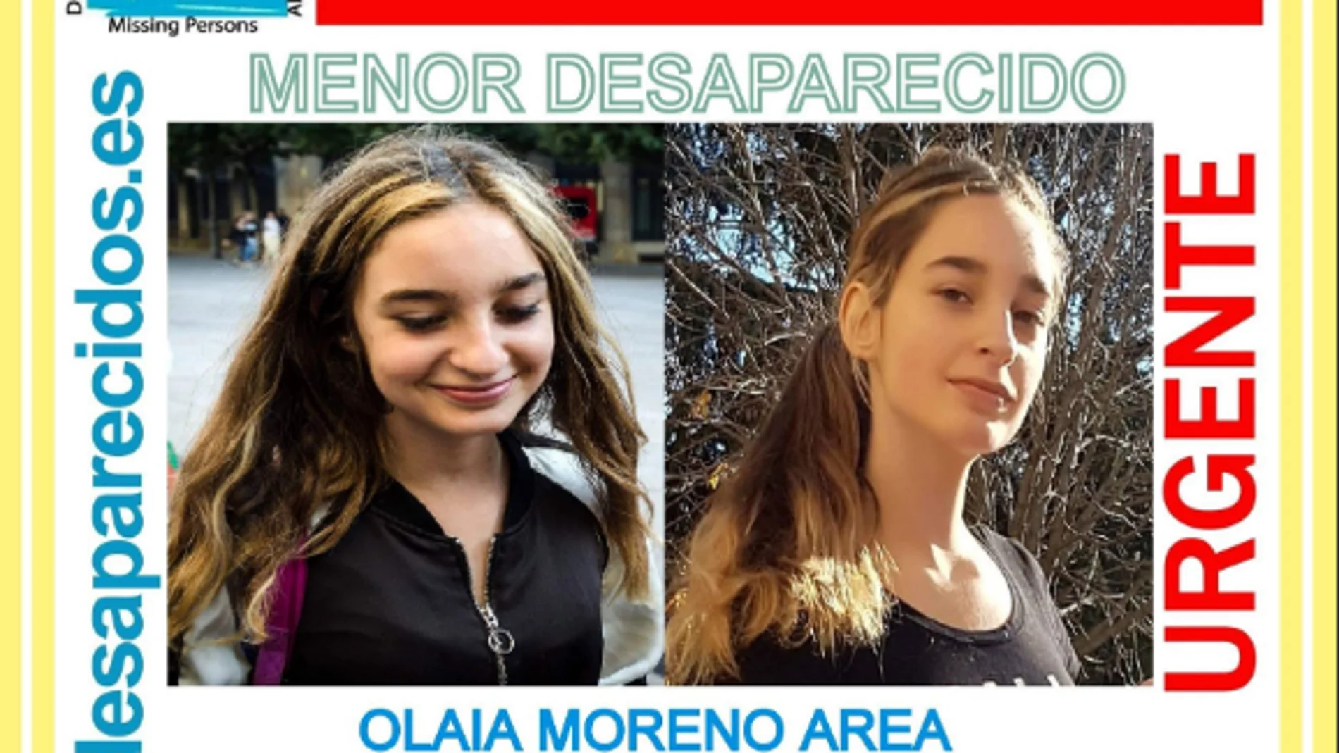 Imagen de la menor desaparecida Imagen de la menor desaparecida