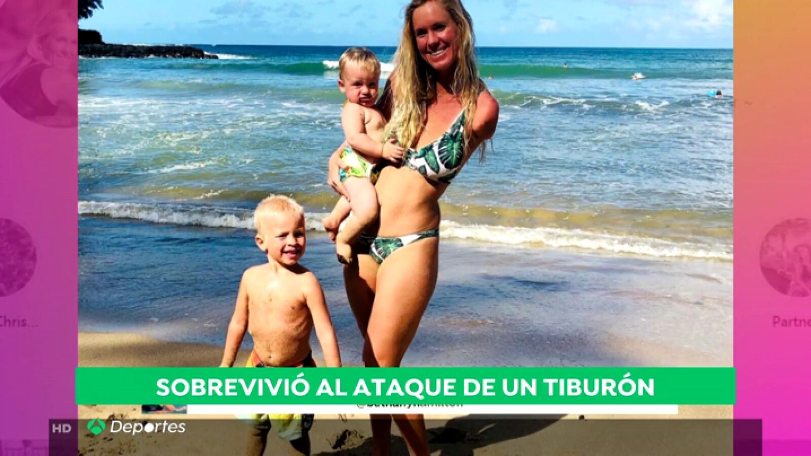 La historia de superación de Bethany Hamilton, la surfista que perdió un brazo por el ataque de un tiburón