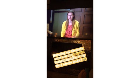 Story de Kaley Cuoco en Instagram