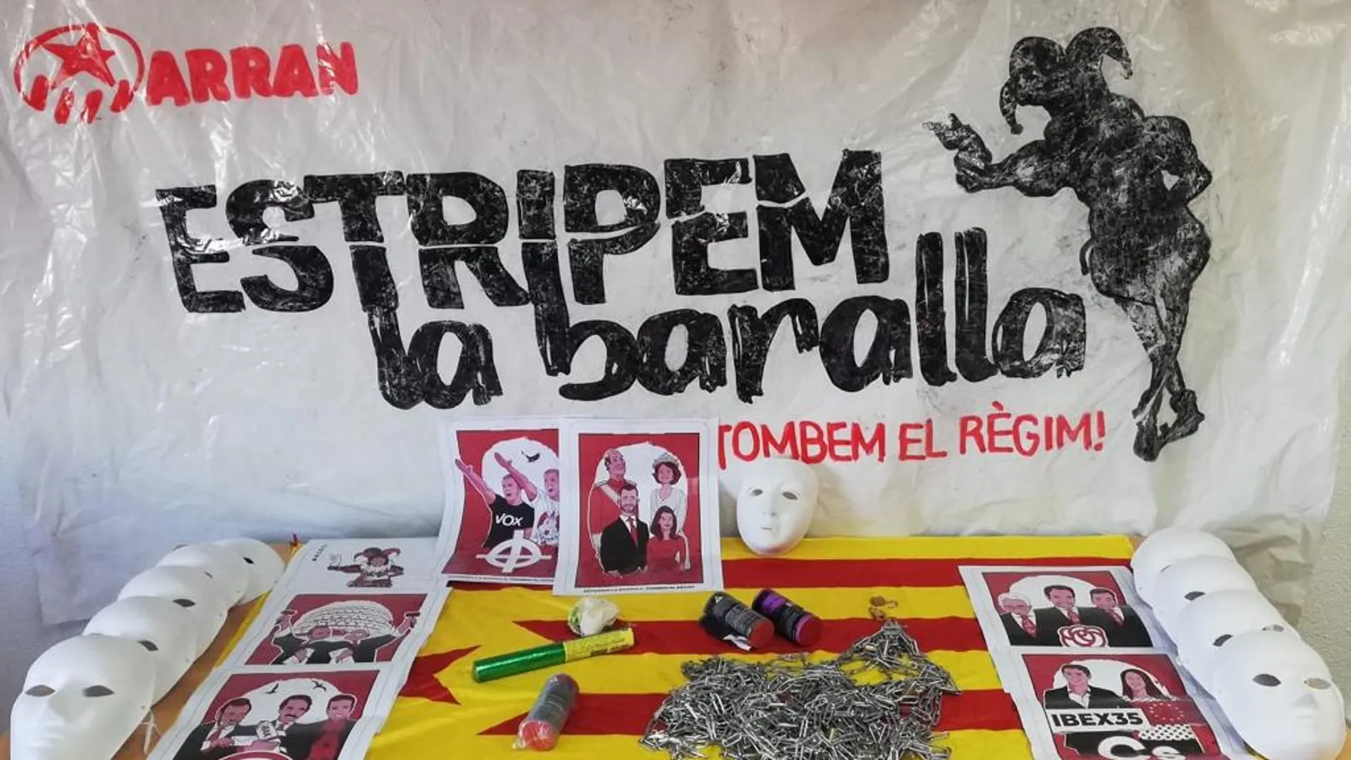 El material incautado tras los desórdenes públicos ocurridos hoy en los alrededores del Tribunal Supremo El material incautado tras los desórdenes públicos ocurridos hoy en los alrededores del Tribunal Supremo