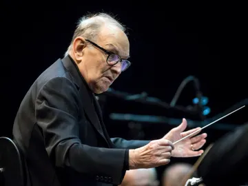 El compositor italiano Ennio Morricone El compositor italiano Ennio Morricone