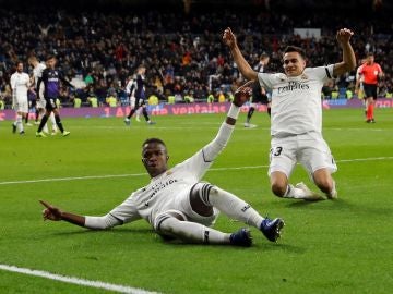 Vinicius celebra su gol ante el Leganés