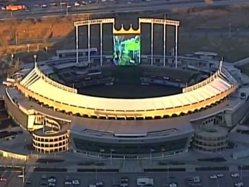 Estadio Kauffman, del equipo de béisbol Kansas City Royals