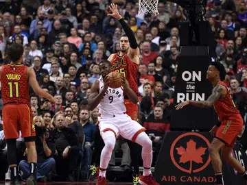Serge Ibaka, durante el partido contra los Hawks Serge Ibaka, durante el partido contra los Hawks
